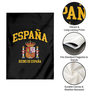 Spain Reino De Espana Garden Flag Vintage Spanish Flag Coat of Arms