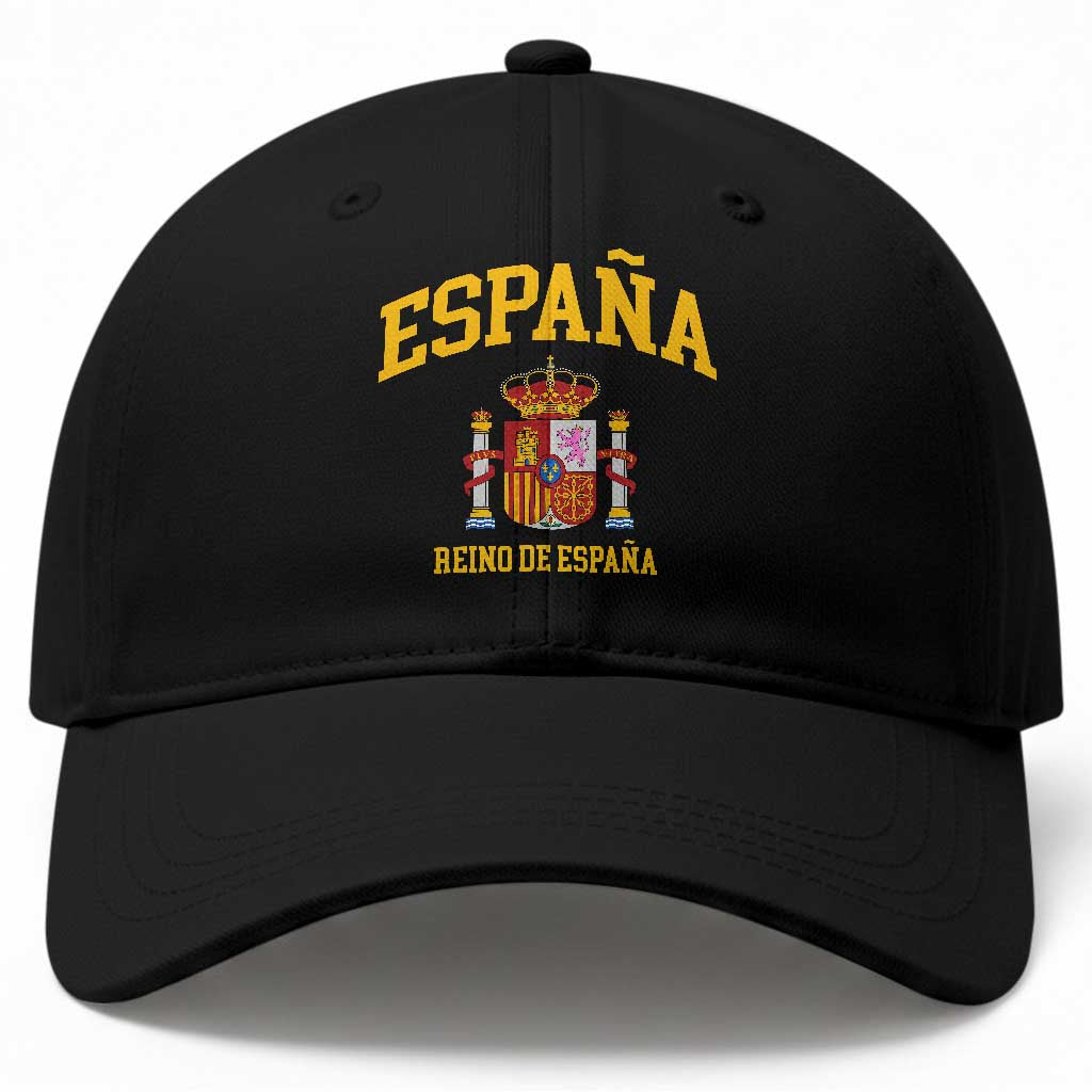 Spain Reino De Espana Baseball Cap Vintage Spanish Flag Coat of Arms TS11 Print Your Wear