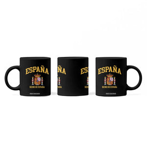Spain Reino De Espana Coffee Mug Vintage Spanish Flag Coat of Arms