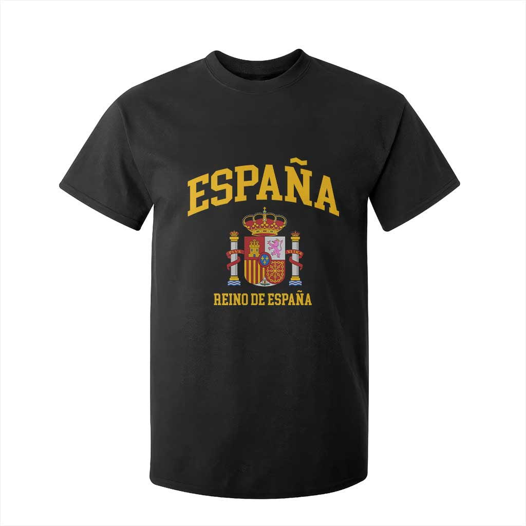 Spain Reino De Espana T Shirt For Kid Vintage Spanish Flag Coat of Arms