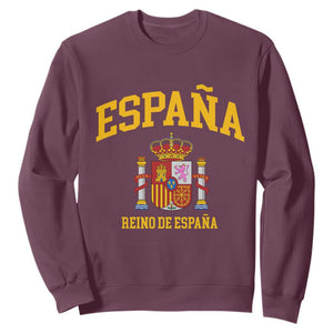 Spain Reino De Espana Sweatshirt Vintage Spanish Flag Coat of Arms