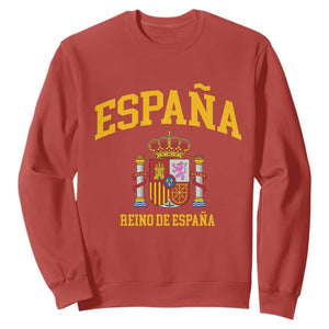 Spain Reino De Espana Sweatshirt Vintage Spanish Flag Coat of Arms