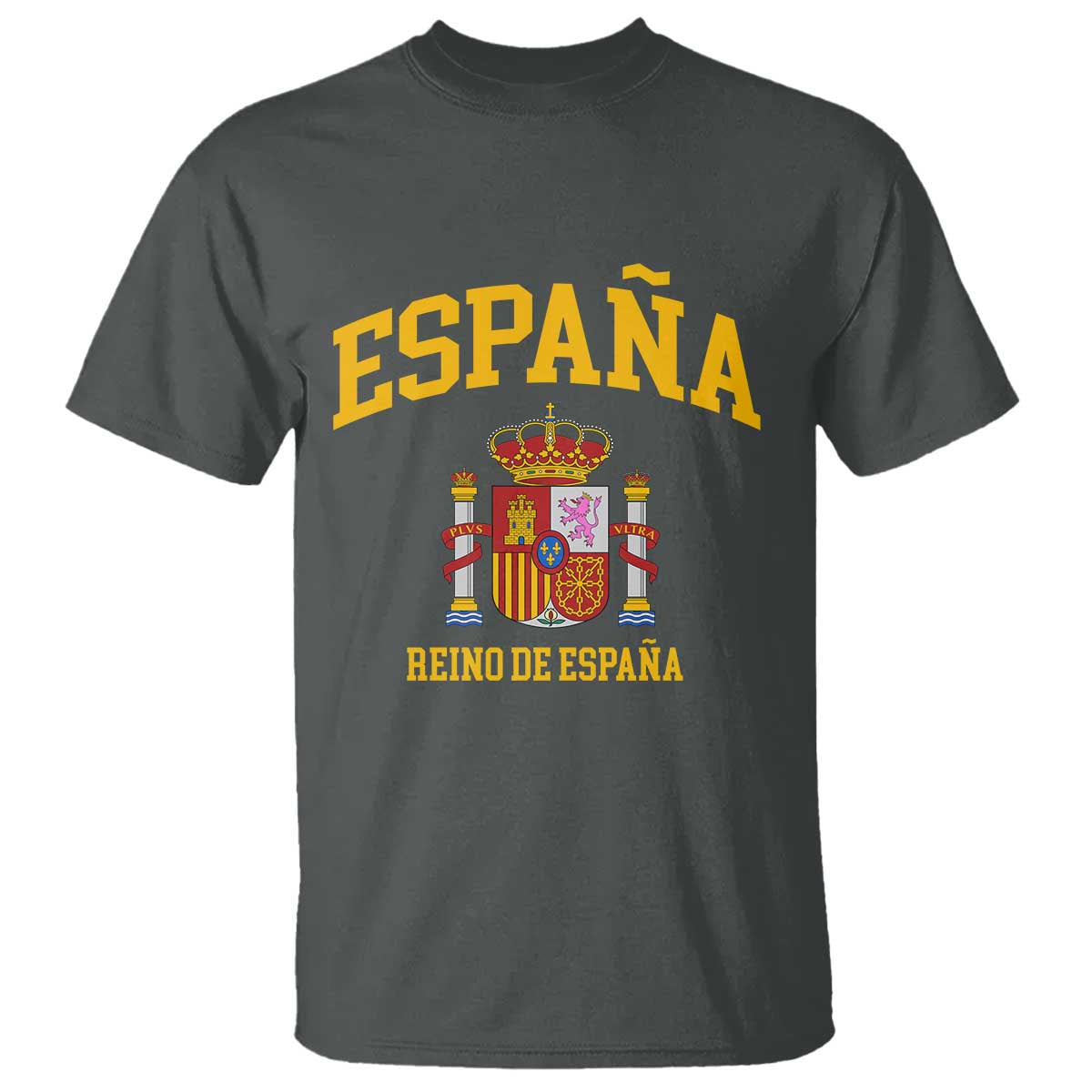Spain Reino De Espana T Shirt Vintage Spanish Flag Coat of Arms