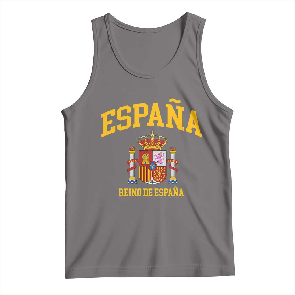 Spain Reino De Espana Tank Top Vintage Spanish Flag Coat of Arms
