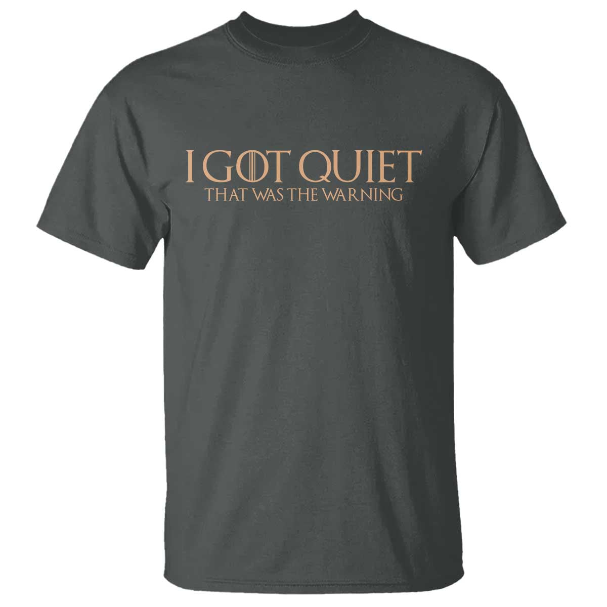 I Got Quiet That Was The Warning T Shirt Funny Sarcastic Mood