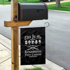 This Is My Renaissance Faire Costume Garden Flag Funny Medieval History Lover Festival