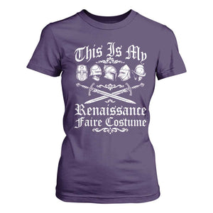 This Is My Renaissance Faire Costume T Shirt For Women Funny Medieval History Lover Festival
