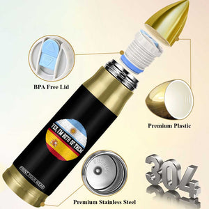 Spanish Argentinian Roots Bullet Tumbler Yes I'm Both Of Them Vintage Spain Argentina Half Flag