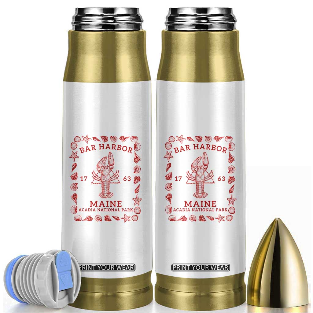 Bar Harbor Maine Lobster Acadia National Park 1763 Bullet Tumbler TS11 White Print Your Wear