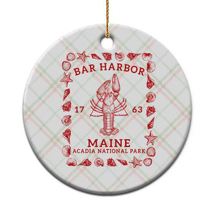 Bar Harbor Maine Lobster Acadia National Park 1763 Ceramic Ornament