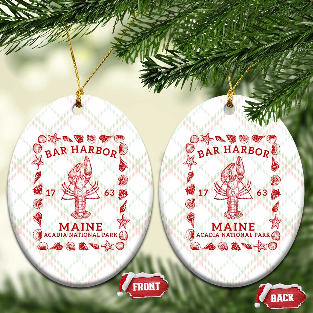 Bar Harbor Maine Lobster Acadia National Park 1763 Ceramic Ornament