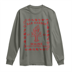 Bar Harbor Maine Lobster Acadia National Park 1763 Long Sleeve Shirt