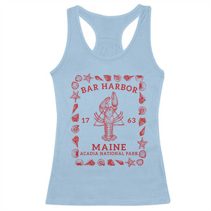 Bar Harbor Maine Lobster Acadia National Park 1763 Racerback Tank Top