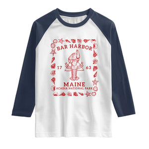 Bar Harbor Maine Lobster Acadia National Park 1763 Raglan Shirt