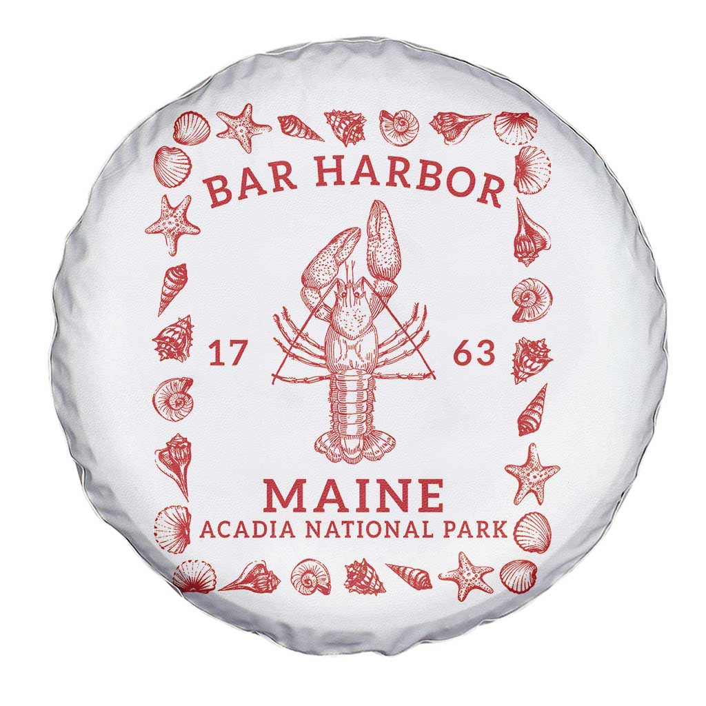 Bar Harbor Maine Lobster Acadia National Park 1763 Spare Tire Cover