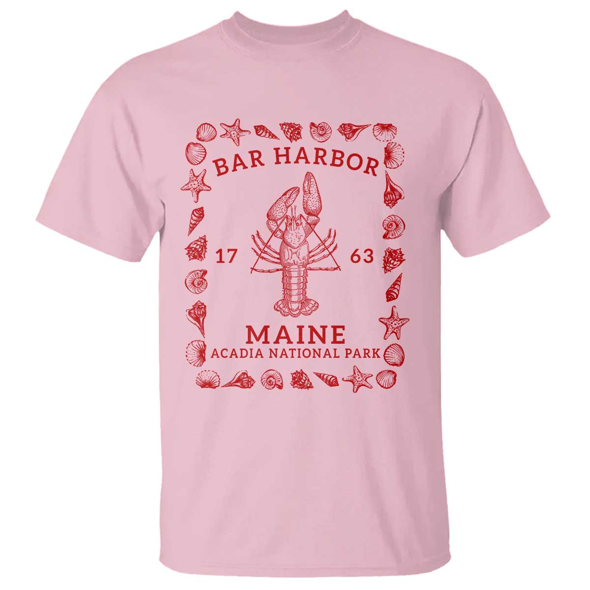 Bar Harbor Maine Lobster Acadia National Park 1763 T Shirt