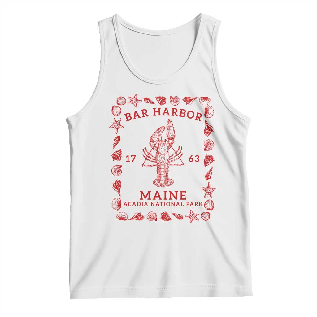Bar Harbor Maine Lobster Acadia National Park 1763 Tank Top TS11 White Print Your Wear