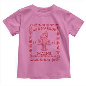 Bar Harbor Maine Lobster Acadia National Park 1763 Toddler T Shirt