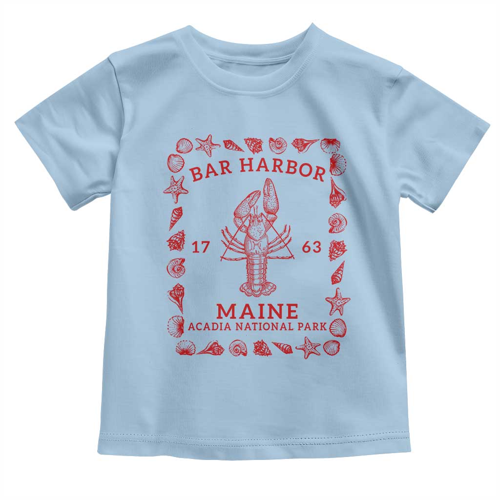 Bar Harbor Maine Lobster Acadia National Park 1763 Toddler T Shirt