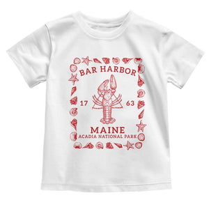 Bar Harbor Maine Lobster Acadia National Park 1763 Toddler T Shirt