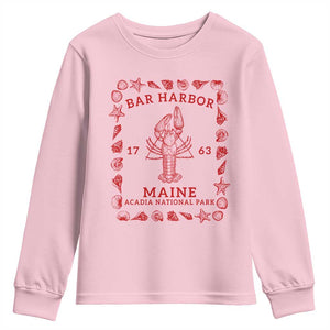 Bar Harbor Maine Lobster Acadia National Park 1763 Youth Sweatshirt
