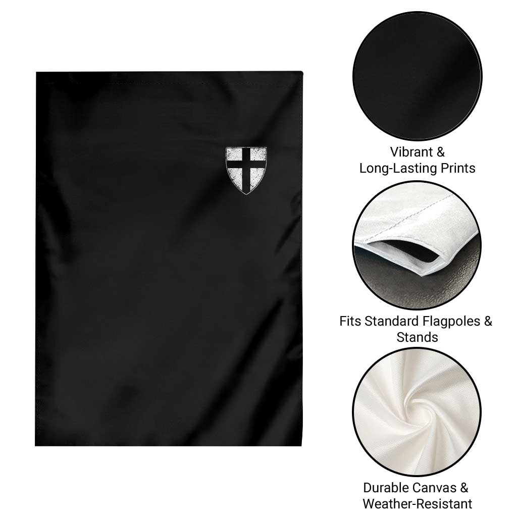 Teutonic Order Flag Cross Knight Insignia Arms Shield Garden Flag