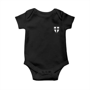 Teutonic Order Flag Cross Knight Insignia Arms Shield Baby Onesie TS11 Black Print Your Wear