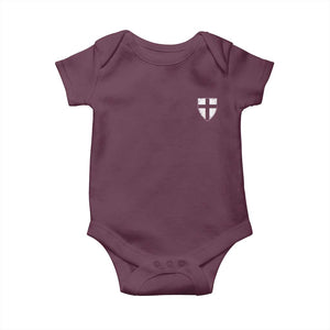 Teutonic Order Flag Cross Knight Insignia Arms Shield Baby Onesie TS11 Maroon Print Your Wear