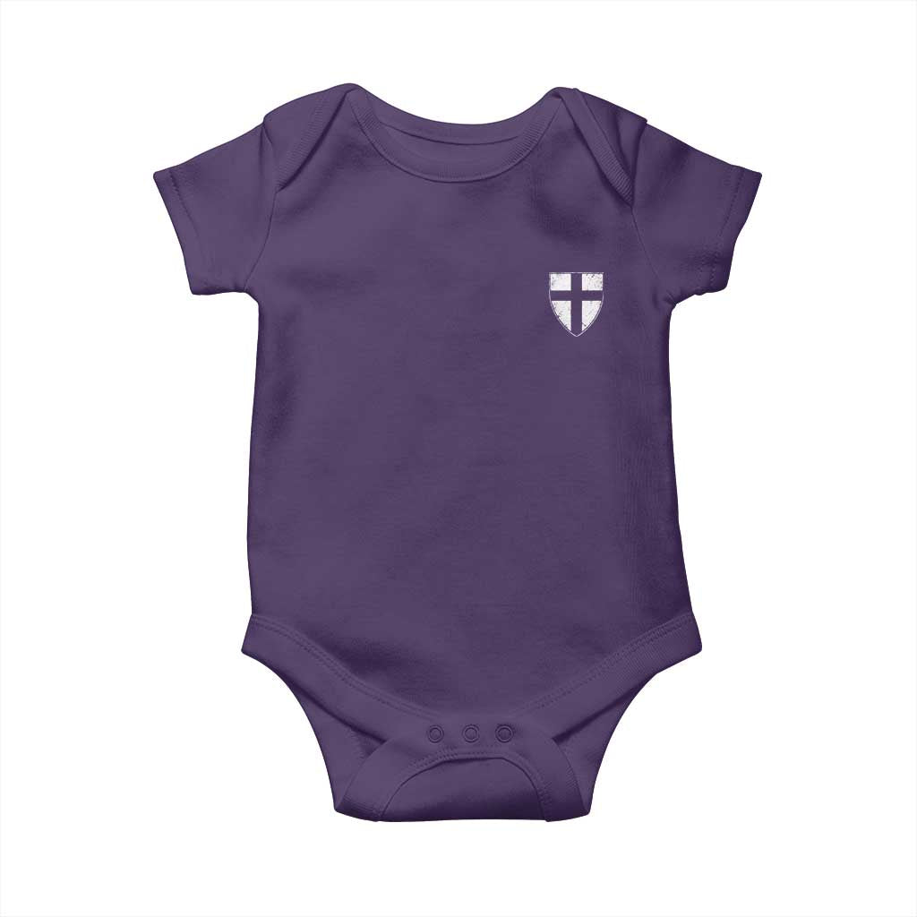 Teutonic Order Flag Cross Knight Insignia Arms Shield Baby Onesie TS11 Purple Print Your Wear