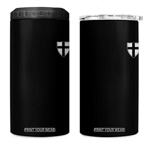 Teutonic Order Flag Cross Knight Insignia Arms Shield 4 in 1 Can Cooler Tumbler