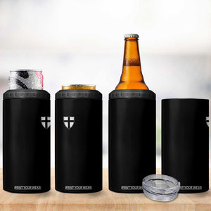 Teutonic Order Flag Cross Knight Insignia Arms Shield 4 in 1 Can Cooler Tumbler