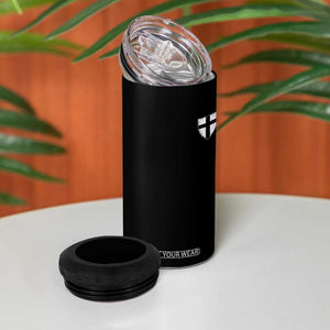 Teutonic Order Flag Cross Knight Insignia Arms Shield 4 in 1 Can Cooler Tumbler