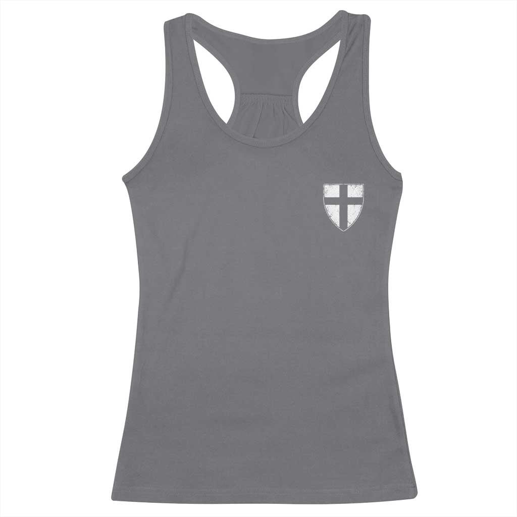 Teutonic Order Flag Cross Knight Insignia Arms Shield Racerback Tank Top TS11 Charcoal Print Your Wear
