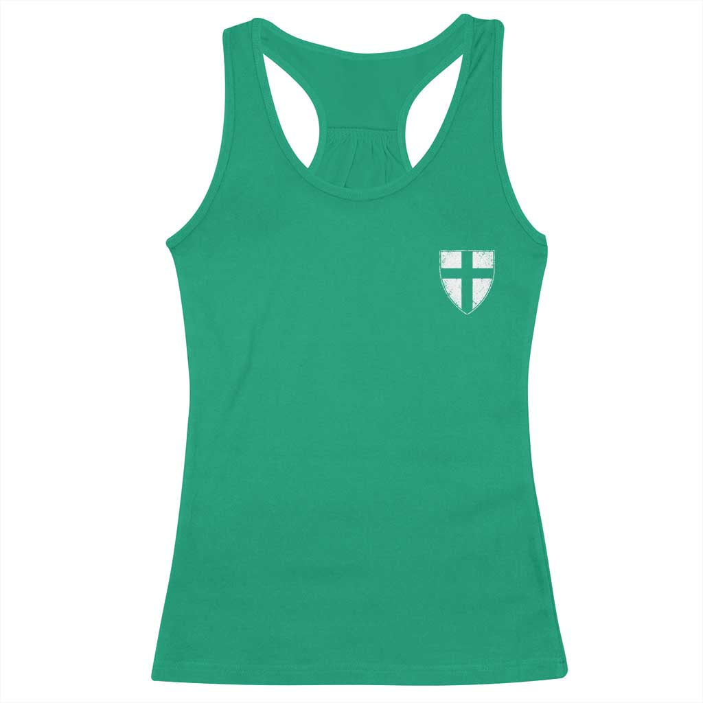 Teutonic Order Flag Cross Knight Insignia Arms Shield Racerback Tank Top TS11 Irish Green Print Your Wear
