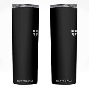 Teutonic Order Flag Cross Knight Insignia Arms Shield Skinny Tumbler