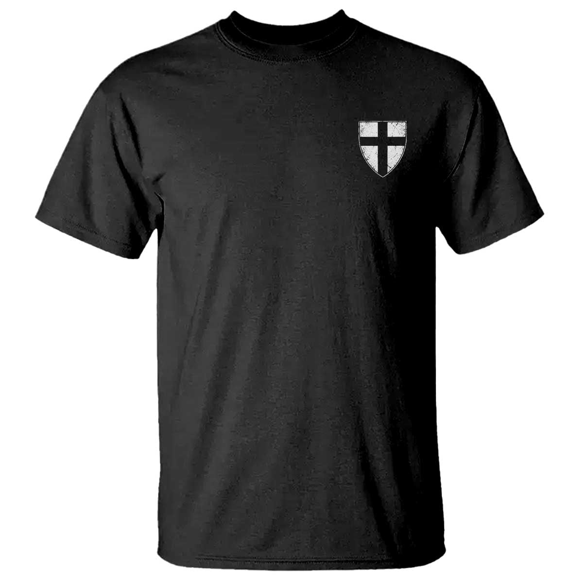 Teutonic Order Flag Cross Knight Insignia Arms Shield T Shirt TS11 Black Print Your Wear