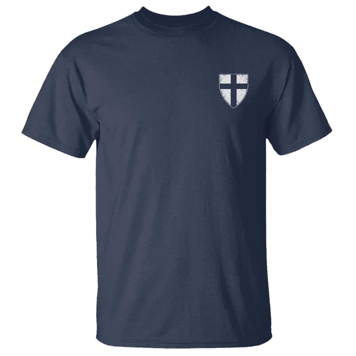 Teutonic Order Flag Cross Knight Insignia Arms Shield T Shirt TS11 Navy Print Your Wear