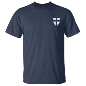 Teutonic Order Flag Cross Knight Insignia Arms Shield T Shirt TS11 Navy Print Your Wear