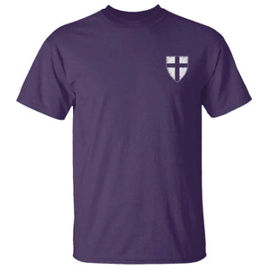 Teutonic Order Flag Cross Knight Insignia Arms Shield T Shirt TS11 Purple Print Your Wear