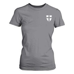 Teutonic Order Flag Cross Knight Insignia Arms Shield T Shirt For Women TS11 Charcoal Print Your Wear