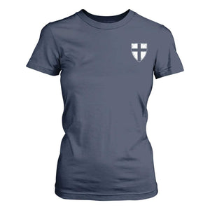 Teutonic Order Flag Cross Knight Insignia Arms Shield T Shirt For Women TS11 Navy Print Your Wear