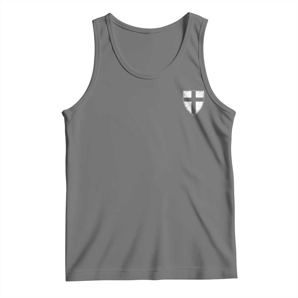 Teutonic Order Flag Cross Knight Insignia Arms Shield Tank Top TS11 Black Heather Print Your Wear