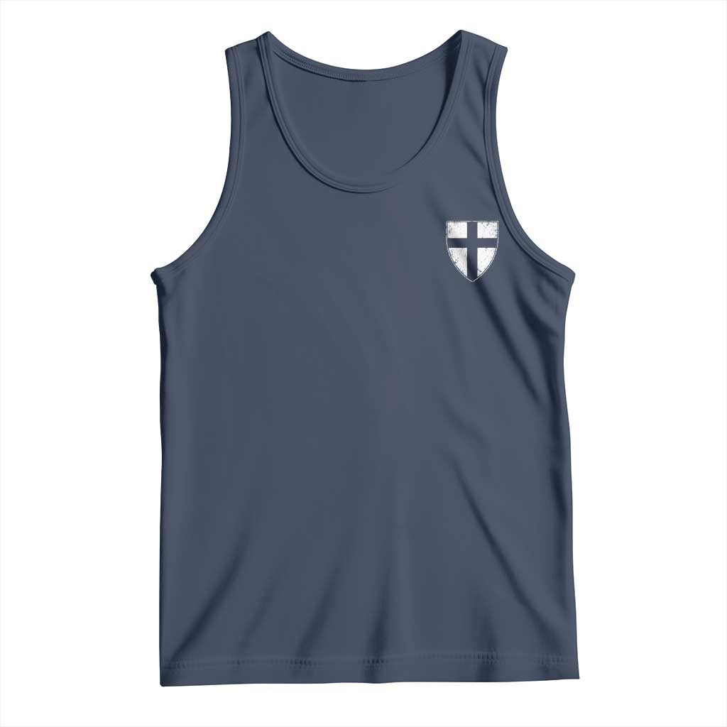 Teutonic Order Flag Cross Knight Insignia Arms Shield Tank Top TS11 Navy Print Your Wear