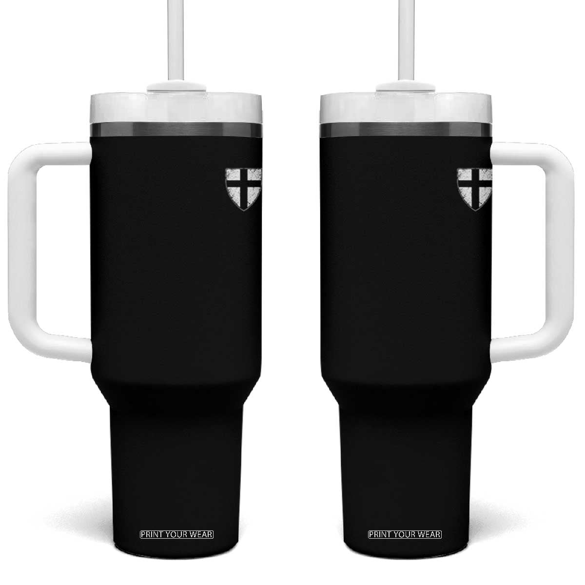 Teutonic Order Flag Cross Knight Insignia Arms Shield Tumbler With Handle