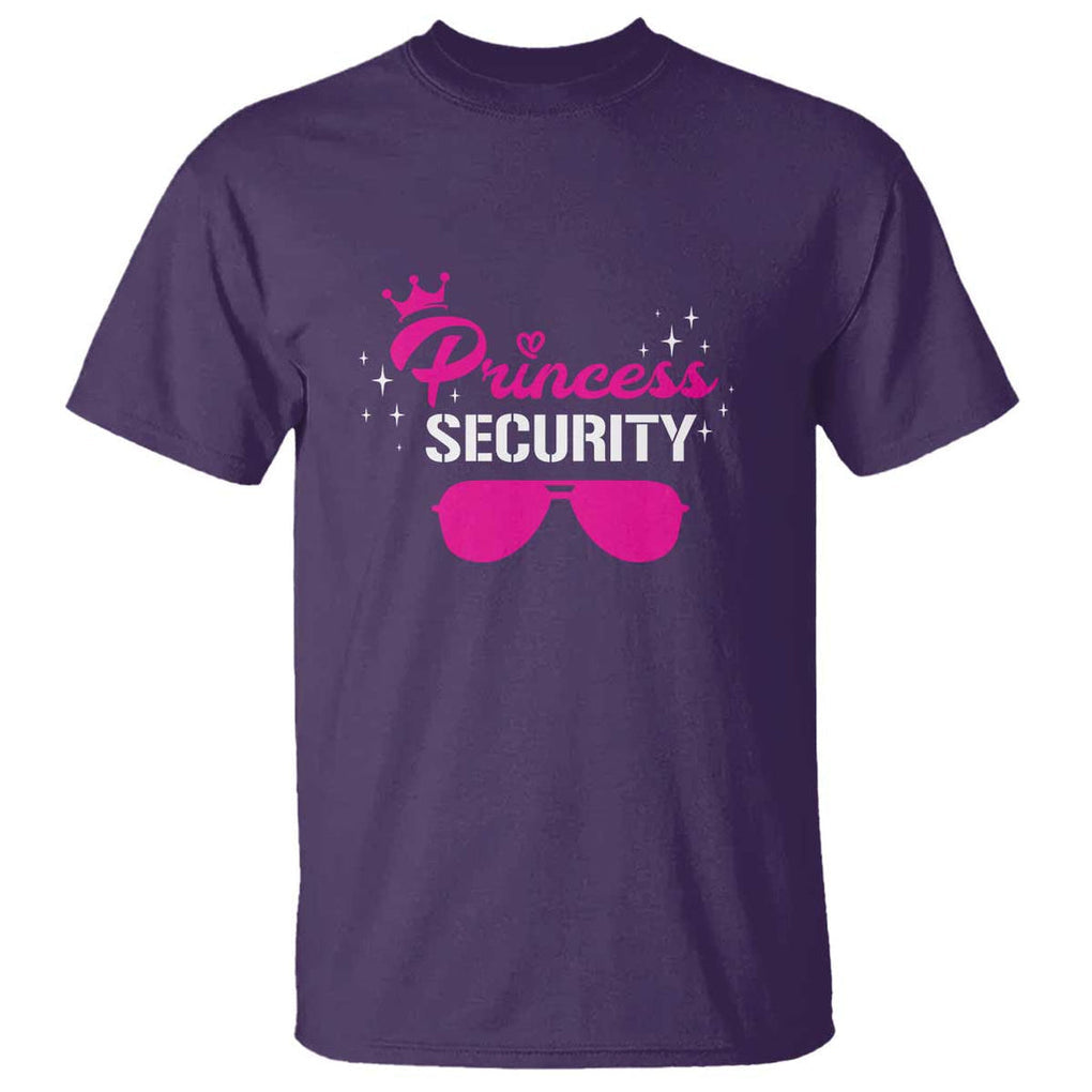 Halloween Dad Mom T Shirt Princess Security Pink Glasses Crown Star TS11 Purple Print Your Wear