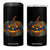 Halloween Blue Denim Patchwork Spooky Pumpkin 4 in 1 Can Cooler Tumbler TS11 One Size: 16 oz Black Print Your Wear