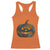 Halloween Blue Denim Patchwork Spooky Pumpkin Racerback Tank Top TS11 Orange Print Your Wear