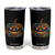 Halloween Blue Denim Patchwork Spooky Pumpkin Tumbler Cup TS11 Black Print Your Wear