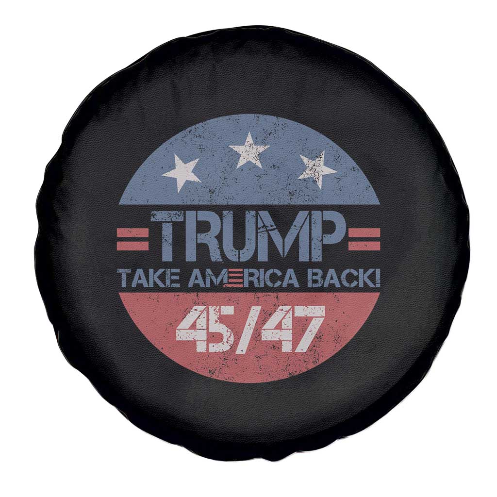 Trump Supporter Spare Tire Cover Take America Back Vintage American Flag Vote For Trump TS11 Print Your Wear