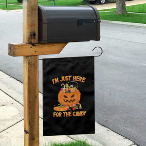 Funny Halloween Garden Flag I'm Just here For The Candy Pumpkin Candy Trick Or Treat TS11 Print Your Wear